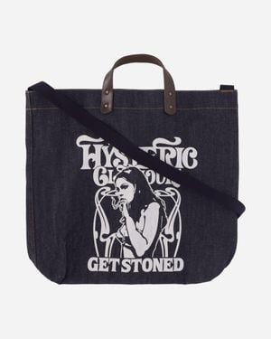 Hysteric Glamour Smoking Girl Tote Bag - Blue