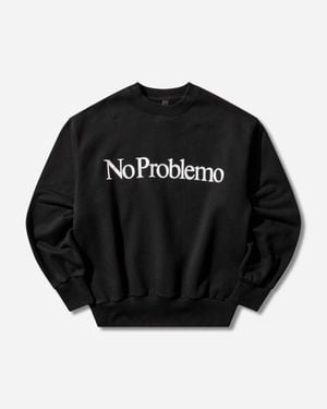 No Problemo Logo Crewneck Sweatshirt - Black
