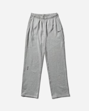 Nike Men S Nocta Open Hem Fleece Trousers Dark Grey Heather