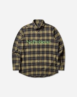 No Problemo Plaid Shirt - Green
