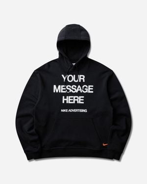 Nike Your Message Here Fleece Hoodie - Black