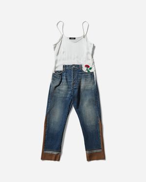 Undercover S All-In-One Denim Trousers Light - Blue
