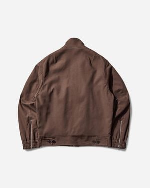 Dries Van Noten Men S Overdyed Shell Jacket Mud - Brown