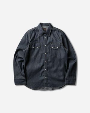 Lee Jeans Men S 101 50s Western Shirt Dry - Blue