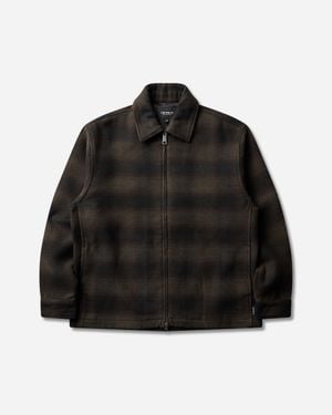 Carhartt Alton Jacket Alton Check Cypress - Black