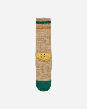Kapital 60 Yarns Grandrelle Ivy Rainbowy Happy Heel-Hold Socks - White