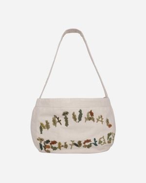 STORY mfg. Big Shop Tote Bag Ecru Natural Tech - White