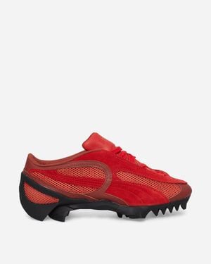 PUMA Beisser Waxed Trainers Bordeaux / Candy Apple - Red