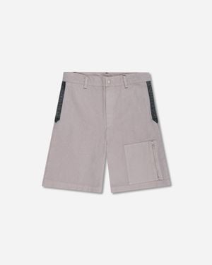 Oamc Peacemaker S Contrast Pocket Shorts Light - Gray