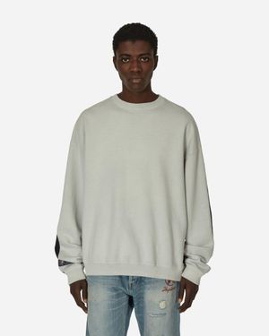 Kapital Fleece Knit 2tones Remake Big Sweatshirt (bone) Ecru / - Gray