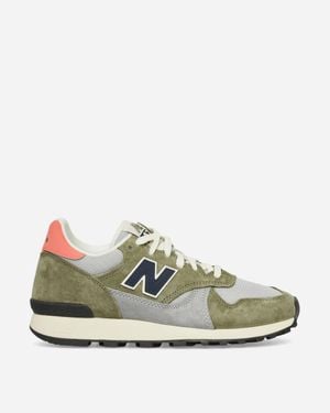 New Balance 475 Trainers Dark Olivine Raincloud Drift - Green