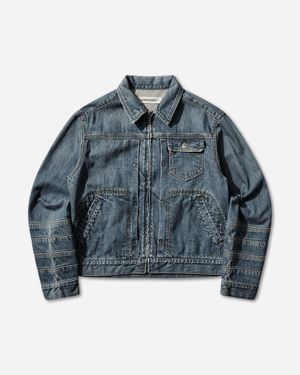 Undercover Women S Distressed Denim Zip Jacket Indigo - Blue