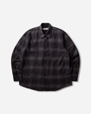 Our Legacy S Above Shirt Faded Nocturne Check - Blue
