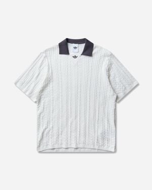 adidas Cable Knit Football Jersey Cloud - Gray