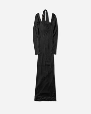 Jean Paul Gaultier Women S Piercing Longsleeve Dress - Black