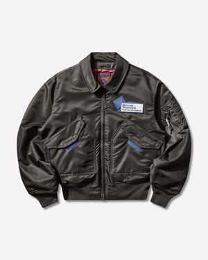 GR10K Alpha Industries Cwu-45 Bomber Jacket Rep - Black