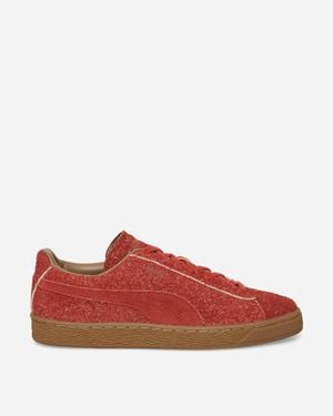PUMA Daniëlle Cathari Suede Fuzzy Trainers Mars - Red