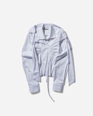 OTTOLINGER Deconstructed Lavallière Blouse - Blue