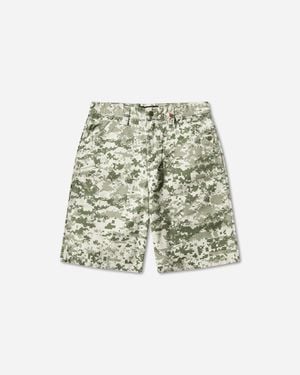 Vans S Premium Check-5 Baggy Canvas Short Digi Camo - White