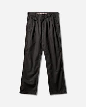 GR10K Men S Piping Ripstop Trousers - Black