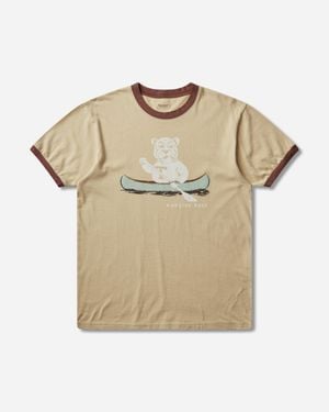 Kapital S 20/-Jersey Ringer T-Shirt (T Tiger) - Natural