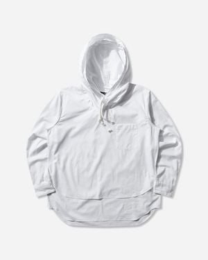 Comme des Garçons Men S Double-layer Hooded Shirt - White