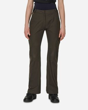 Hyein Seo Rubber Leather Belt Pocket Pants Khaki - Black