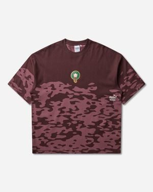 PUMA Men S Morocco X Salehe Bembury King Oversized T-shirt Chocolate - Red