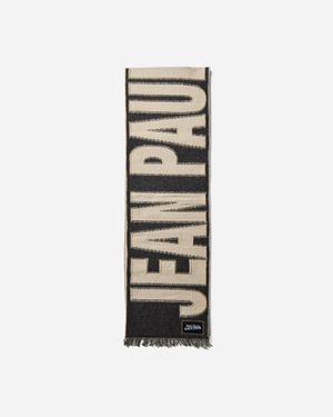Jean Paul Gaultier Oversized Logo Scarf - Gray