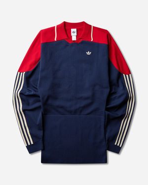 adidas Women S Polo Dress Night Indigo / Power Red / Warm Vanilla - Blue