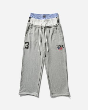 PROJECT G/R Men S 3 Layered Joggers - Grey
