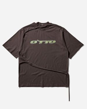 OTTOLINGER Deconstructed Oversized T-Shirt Dark - Gray
