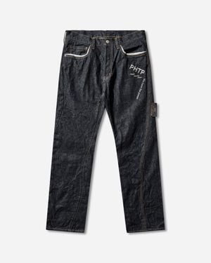 Undercover Men S People Have The Power Denim Pants Indigo - Gray