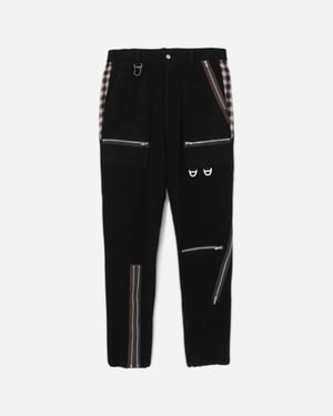 Undercover Men S Wool Zip Pants - Black