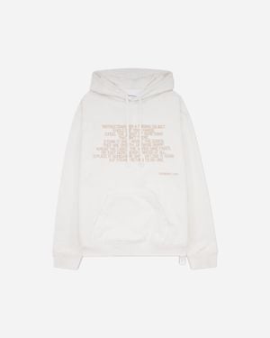 Oamc Peacemaker S Stencil Print Hoodie - White