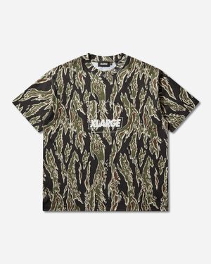 X-Large Men S Camo Urban Logo T-shirt Olive - Grey