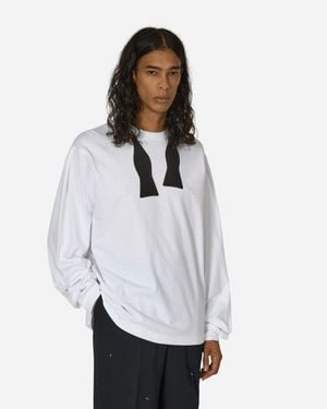 Random Identities Bow Tie Longsleeve T-Shirt - White