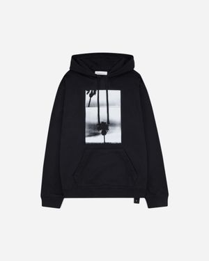 Oamc Peacemaker Panorama Print Hoodie - Black