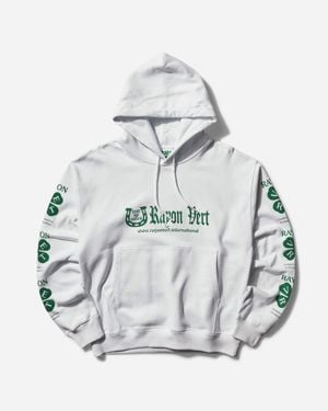 Rayon Vert W3W Fleece Pullover Hoodie Ghost - White