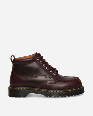 Dr. Martens Lowell Chukka Moc Toe Leather Ankle Boots Spiced - Brown