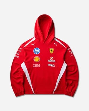 PUMA Scuderia Ferrari Hp Replica Drivers Authentic Hoodie - Red