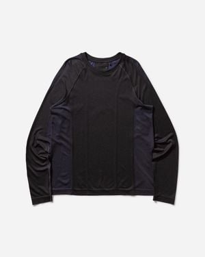 Alpha Industries Men S Uv Seamless Longsleeve T-shirt - Black