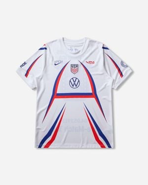 Nike S V.A.A Dri-Fit Academy Pro Football T-Shirt Deep Royal - White