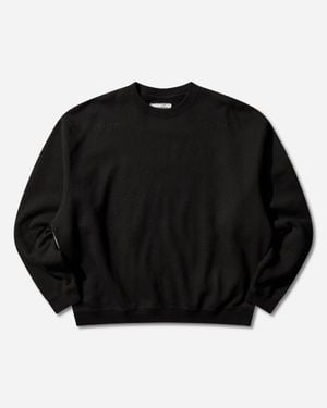 Cav Empt Men S Solid Loose Crewneck Sweatshirt - Black