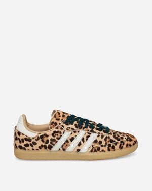 adidas Women S Samba Og Trainers Leopard Magic - Natural