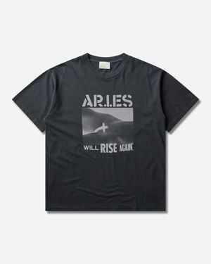 Aries Faded Will Rise Again T-Shirt - Black