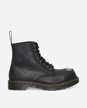 Dr. Martens 1460 Metal Toe Leather Boots - Black