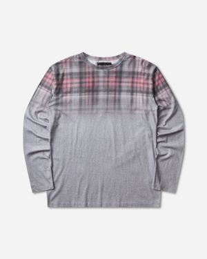 Racer Worldwide Plaid Longsleeve T-Shirt - Grey