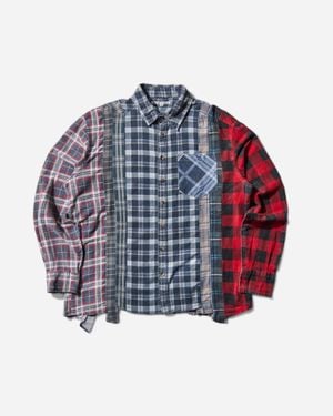 Needles Men S 7 Cuts Longsleeve Shirt - Red