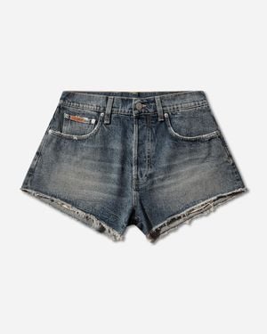 Martine Rose Short Shorts Trucker Wash - Blue